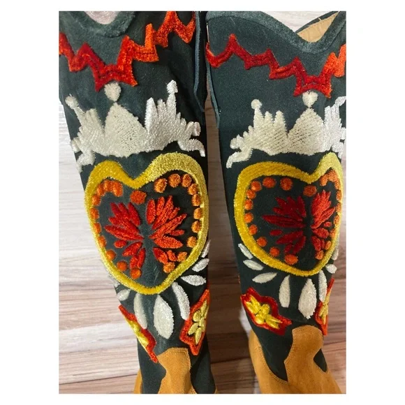 NWOT Free People Roundhouse Stitch Boots Size 39/8.5